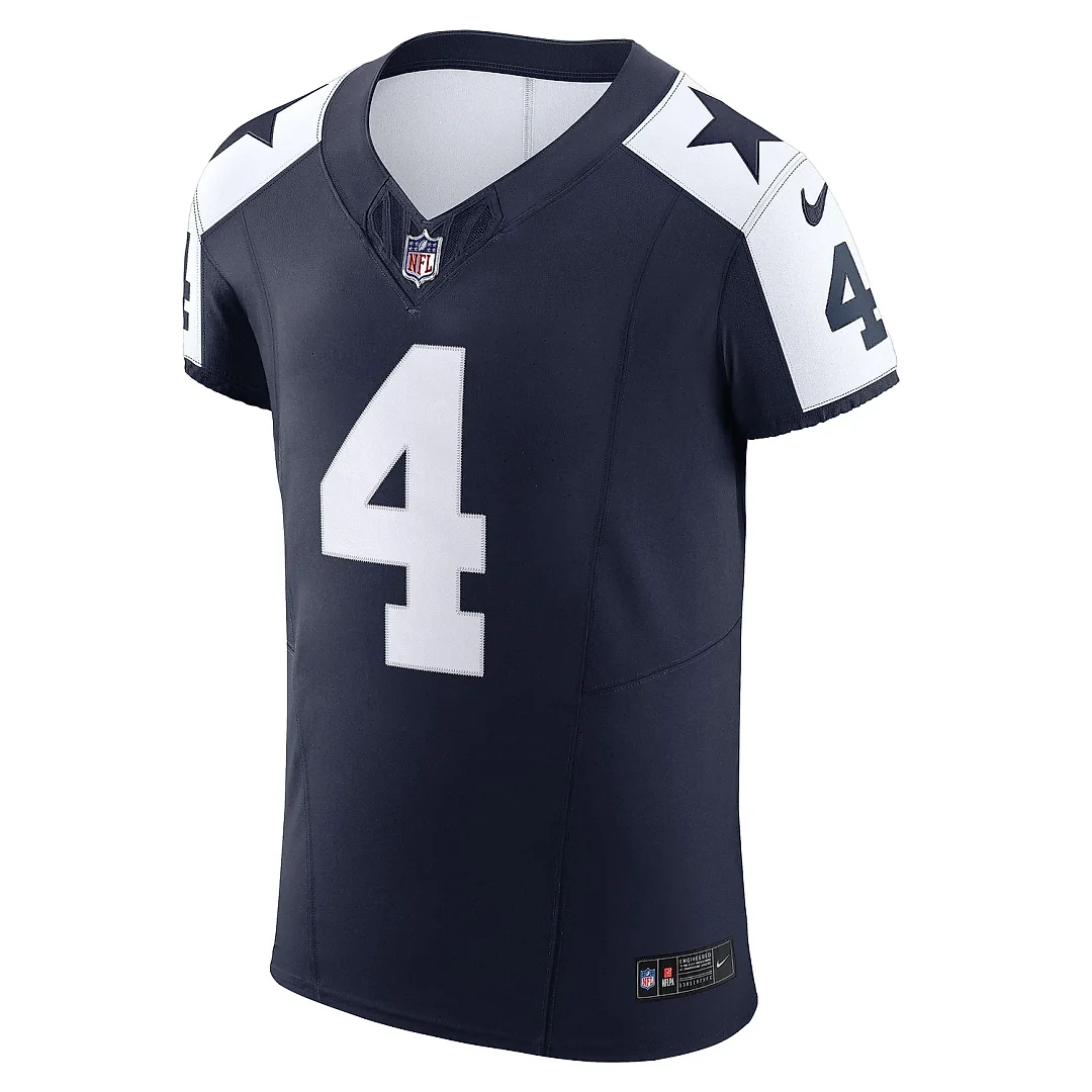 Zennovawear Men's Dallas Cowboys Dak Prescott Navy Alternate Vapor F.U.S.E. Elite Jersey