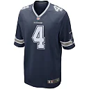 Zennovawear Men's Dallas Cowboys Dak Prescott Navy Game Team Jersey