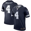 Zennovawear Men's Dallas Cowboys Dak Prescott Navy Team Legend Player Performance Top
