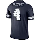 Zennovawear Men's Dallas Cowboys Dak Prescott Navy Team Legend Player Performance Top