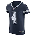 Zennovawear Men's Dallas Cowboys Dak Prescott Navy Vapor Elite Player Team Jersey