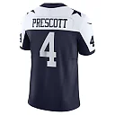 Zennovawear Men's Dallas Cowboys Dak Prescott Navy Vapor F.U.S.E. Limited Jersey