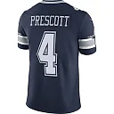 Zennovawear Men's Dallas Cowboys Dak Prescott Navy Vapor Limited Player Jersey