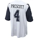 Zennovawear Men's Dallas Cowboys Dak Prescott White Alternate Game Jersey