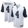Zennovawear Men's Dallas Cowboys Dak Prescott White Alternate Game Jersey
