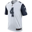 Zennovawear Men's Dallas Cowboys Dak Prescott White Alternate Legend Player Performance Top