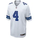 Zennovawear Men's Dallas Cowboys Dak Prescott White Game Team Jersey