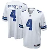 Zennovawear Men's Dallas Cowboys Dak Prescott White Game Team Jersey