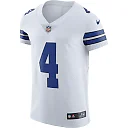 Zennovawear Men's Dallas Cowboys Dak Prescott White Vapor Elite Player Jersey