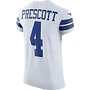 Zennovawear Men's Dallas Cowboys Dak Prescott White Vapor Elite Player Jersey
