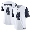 Zennovawear Men's Dallas Cowboys Dak Prescott White Vapor F.U.S.E. Limited Jersey