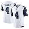 Zennovawear Men's Dallas Cowboys Dak Prescott White Vapor F.U.S.E. Limited Jersey