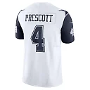 Zennovawear Men's Dallas Cowboys Dak Prescott White Vapor F.U.S.E. Limited Jersey