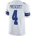Zennovawear Men's Dallas Cowboys Dak Prescott White Vapor Limited Player Jersey