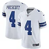 Zennovawear Men's Dallas Cowboys Dak Prescott White Vapor Limited Player Jersey