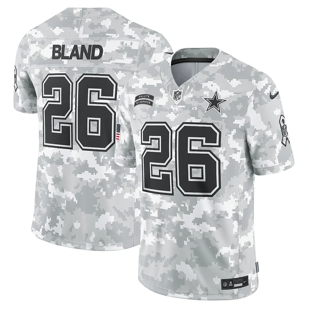 Zennovawear Men's Dallas Cowboys DaRon Bland Arctic Camo 2024 Salute to Service Limited Jersey