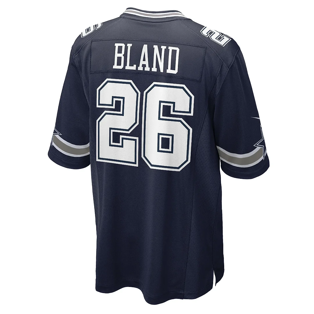 Zennovawear Men's Dallas Cowboys DaRon Bland Navy Player Game Jersey