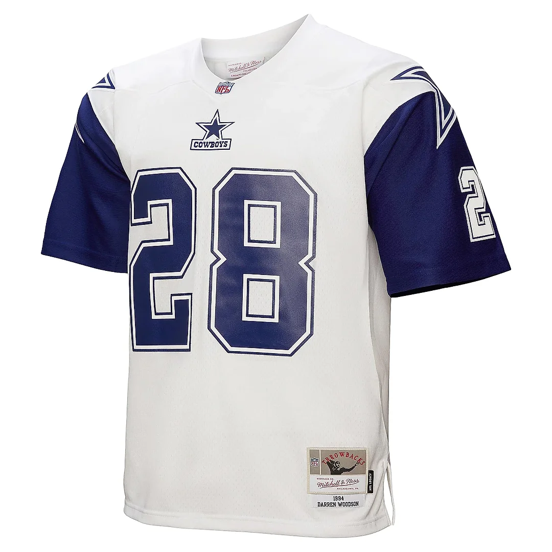 Zennovawear Men's Dallas Cowboys Darren Woodson Mitchell & Ness White 1994 Alternate Legacy Jersey