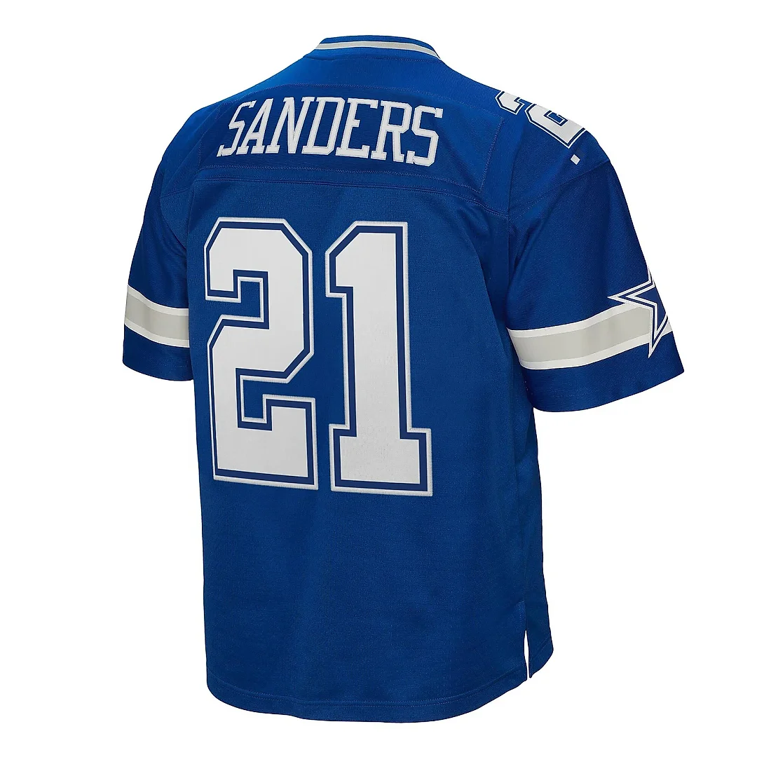 Zennovawear Men's Dallas Cowboys Deion Sanders Mitchell & Ness Navy Legacy Jersey