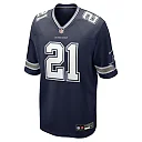Zennovawear Men's Dallas Cowboys Deion Sanders Navy Team Retired Player Game Jersey