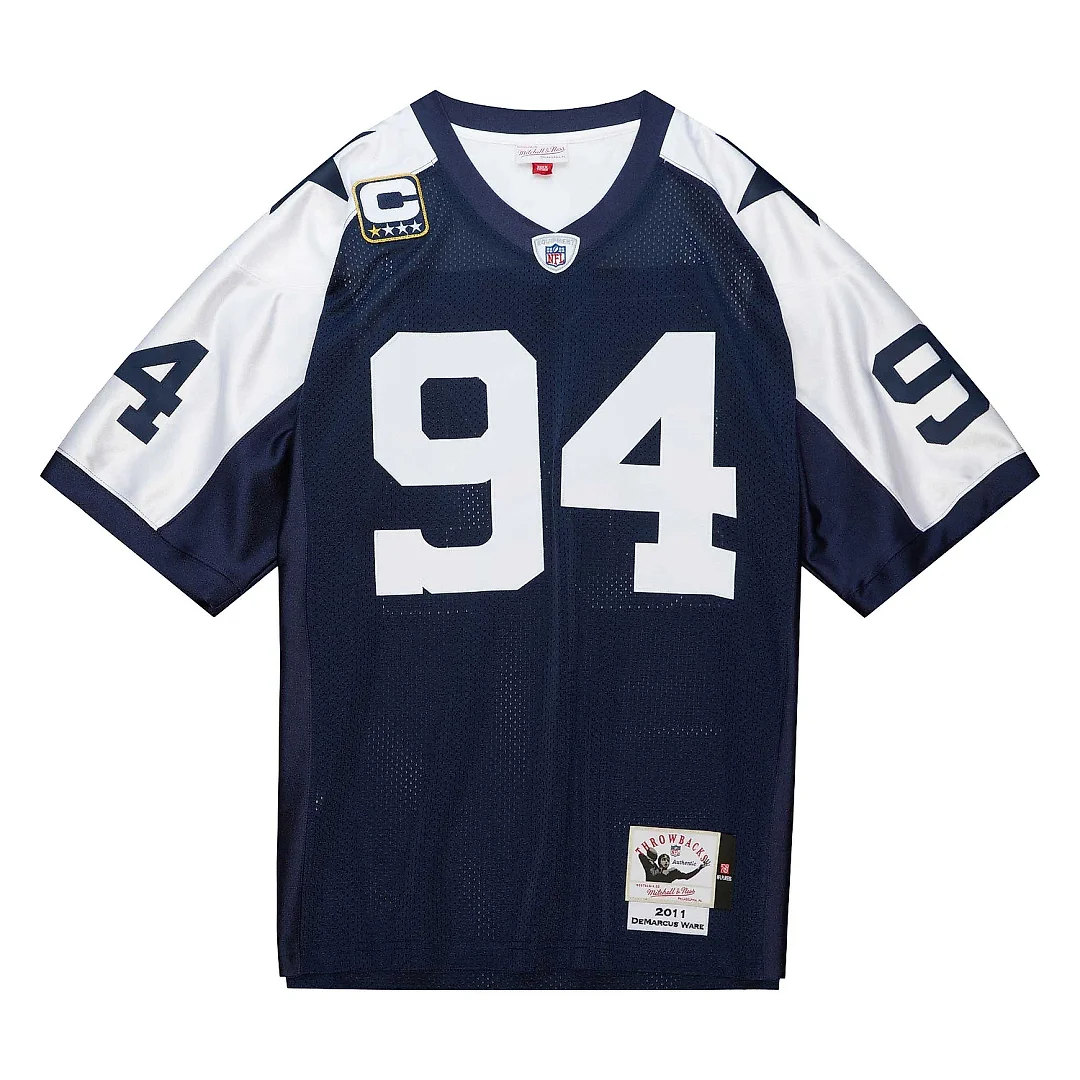 Zennovawear Men's Dallas Cowboys DeMarcus Ware Mitchell & Ness Navy 2011 Throwback Retired Player Jersey