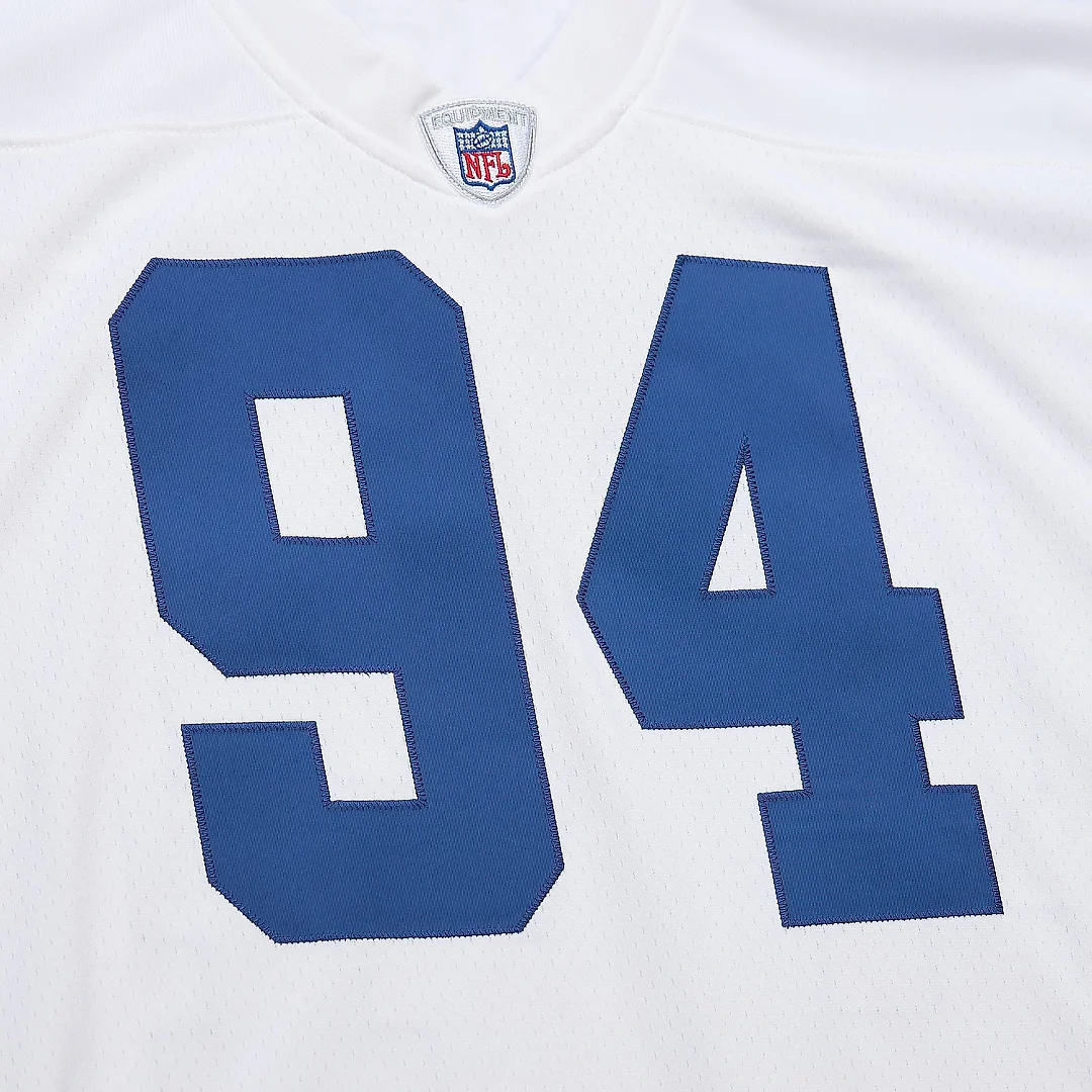 Zennovawear Men's Dallas Cowboys DeMarcus Ware Mitchell & Ness White 2005 Legacy Jersey