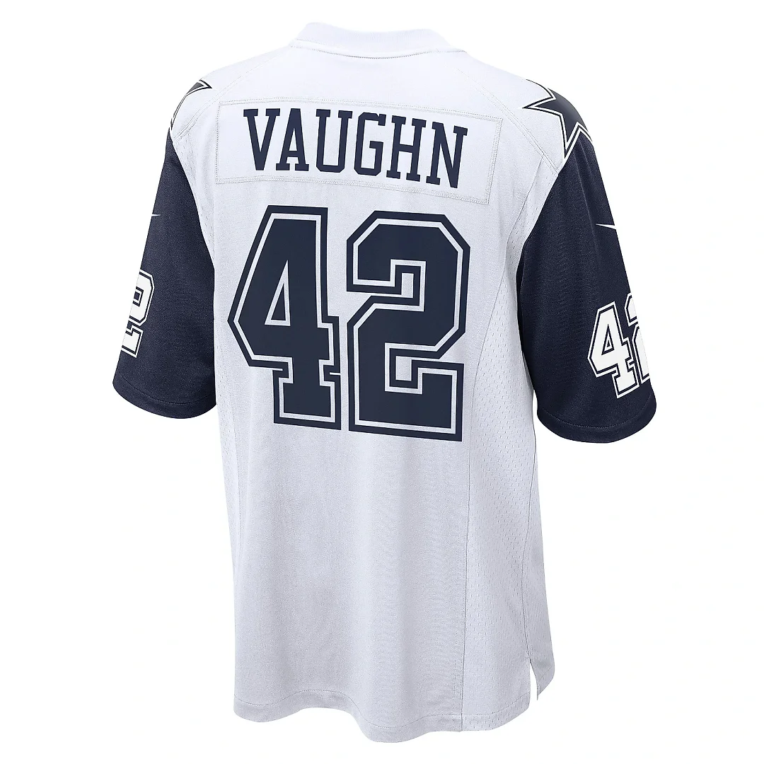 Zennovawear Men's Dallas Cowboys Deuce Vaughn White Alternate Game Jersey