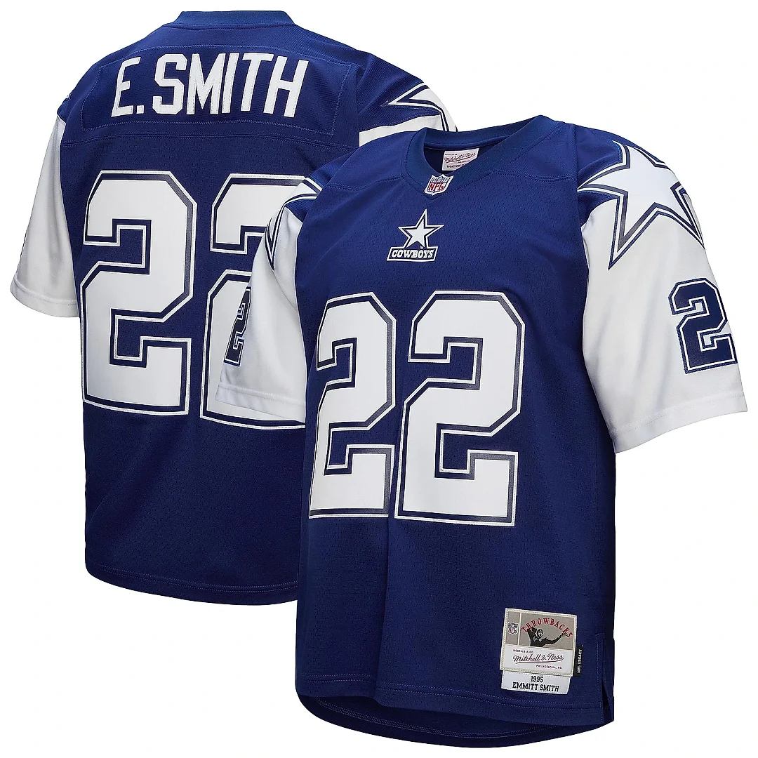 Zennovawear Men's Dallas Cowboys Emmitt Smith Mitchell & Ness Navy Legacy Jersey