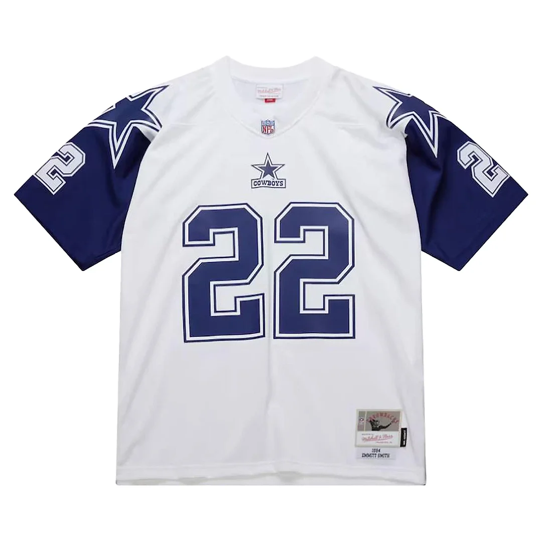 Zennovawear Men's Dallas Cowboys Emmitt Smith Mitchell & Ness White 1994 Alternate Legacy Jersey