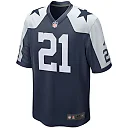 Zennovawear Men's Dallas Cowboys Ezekiel Elliott Navy Alternate Game Team Jersey