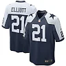 Zennovawear Men's Dallas Cowboys Ezekiel Elliott Navy Alternate Game Team Jersey
