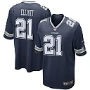 Zennovawear Men's Dallas Cowboys Ezekiel Elliott Navy Game Team Jersey