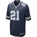 Zennovawear Men's Dallas Cowboys Ezekiel Elliott Navy Game Team Jersey