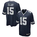 Zennovawear Men's Dallas Cowboys Ezekiel Elliott Navy Team Game Jersey