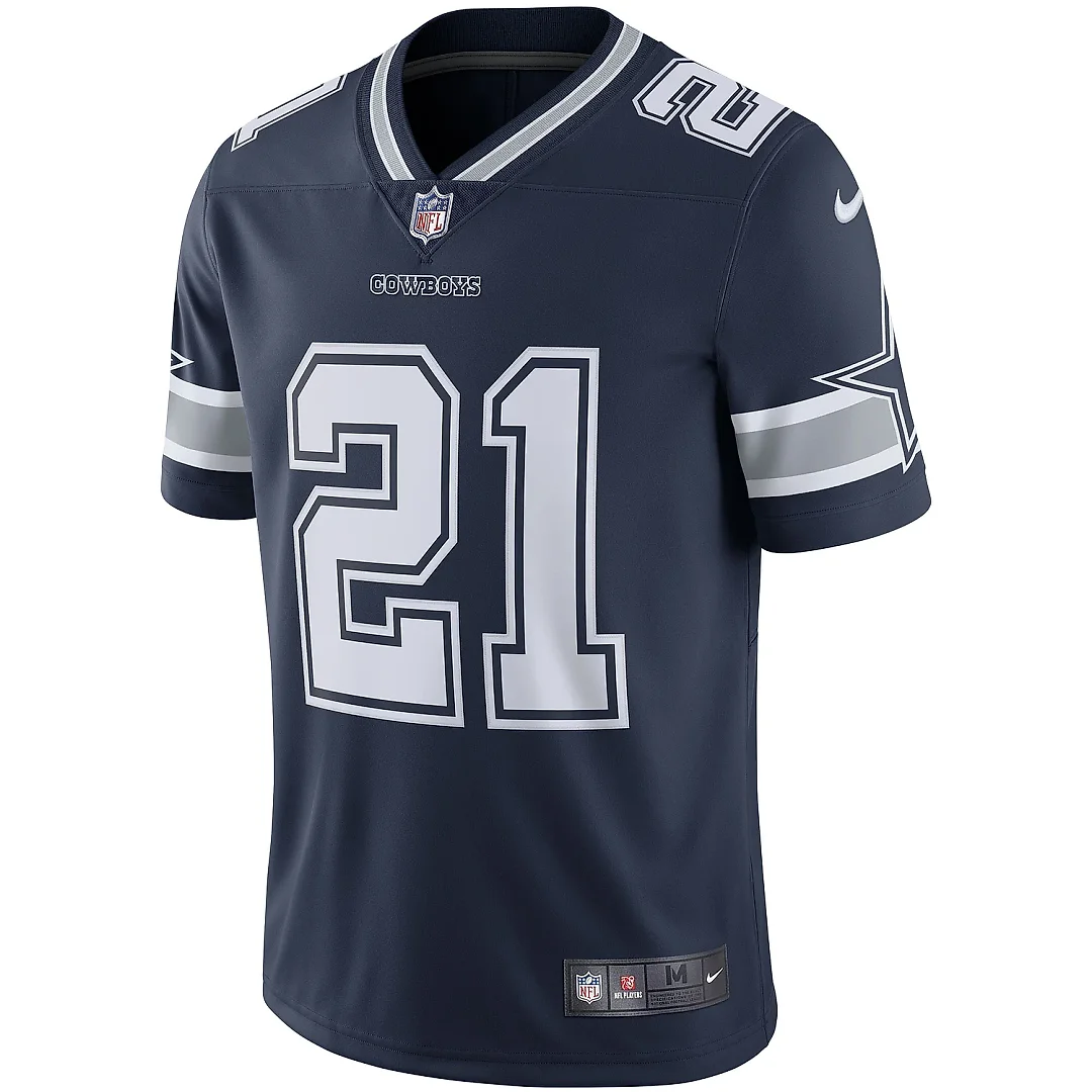 Zennovawear Men's Dallas Cowboys Ezekiel Elliott Navy Vapor Limited Jersey