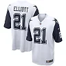 Zennovawear Men's Dallas Cowboys Ezekiel Elliott White Alternate Game Jersey