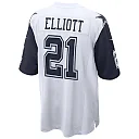 Zennovawear Men's Dallas Cowboys Ezekiel Elliott White Alternate Game Jersey