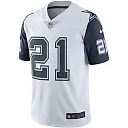 Zennovawear Men's Dallas Cowboys Ezekiel Elliott White Color Rush Vapor Limited Jersey