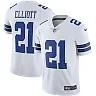 Zennovawear Men's Dallas Cowboys Ezekiel Elliott White Vapor Limited Player Jersey