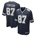 Zennovawear Men's Dallas Cowboys Jake Ferguson Navy Team Game Jersey