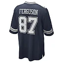 Zennovawear Men's Dallas Cowboys Jake Ferguson Navy Team Game Jersey