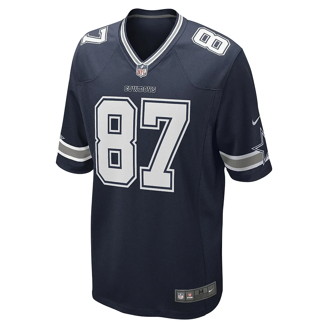Zennovawear Men's Dallas Cowboys Jake Ferguson Navy Team Game Jersey