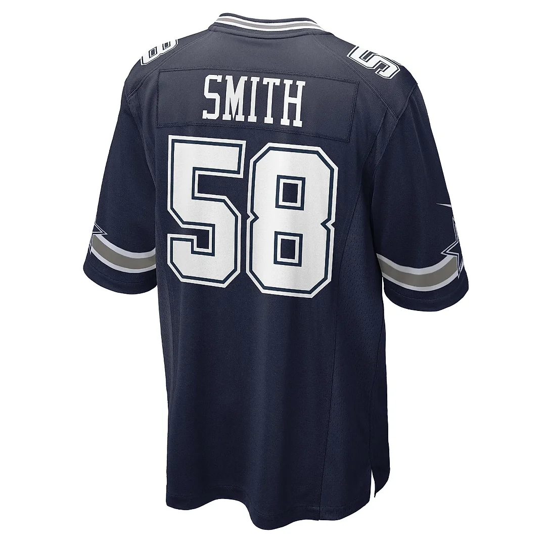 Zennovawear Men's Dallas Cowboys Mazi Smith Navy Game Jersey