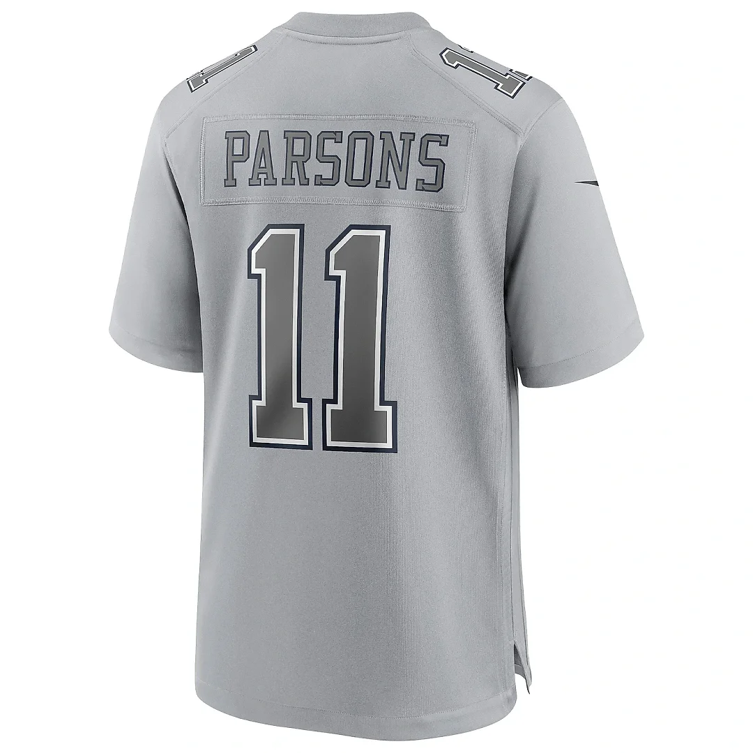 Zennovawear Men's Dallas Cowboys Micah Parsons Gray Atmosphere Fashion Game Jersey