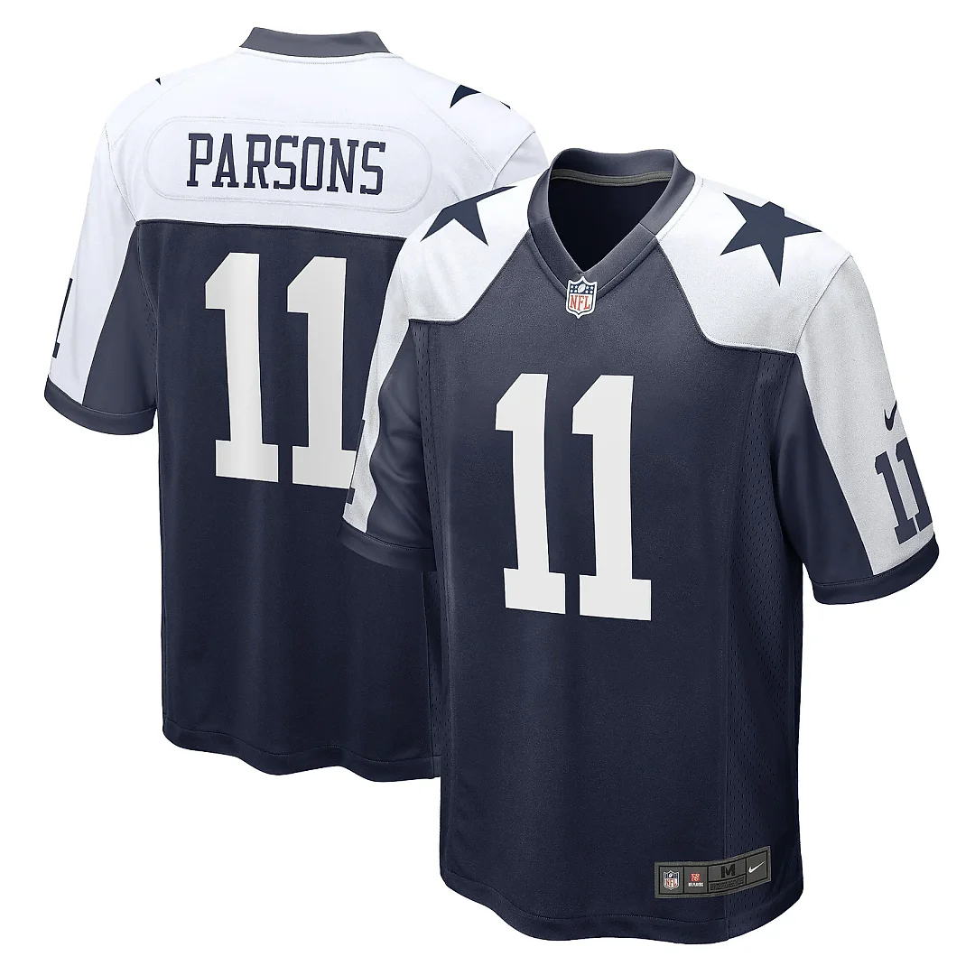 Zennovawear Men's Dallas Cowboys Micah Parsons Navy Alternate Game Jersey