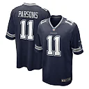 Zennovawear Men's Dallas Cowboys Micah Parsons Navy Game Jersey