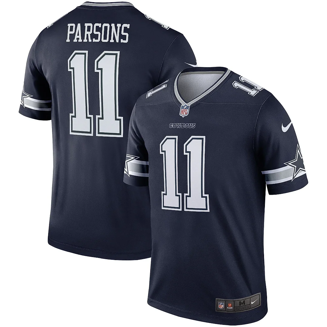 Zennovawear Men's Dallas Cowboys Micah Parsons Navy Team Legend Player Performance Top