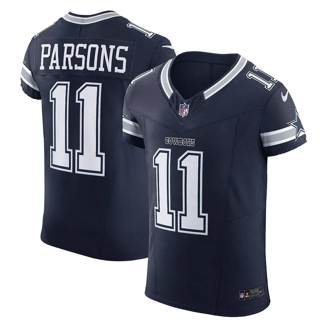 Zennovawear Men's Dallas Cowboys Micah Parsons Navy Vapor F.U.S.E. Elite Jersey
