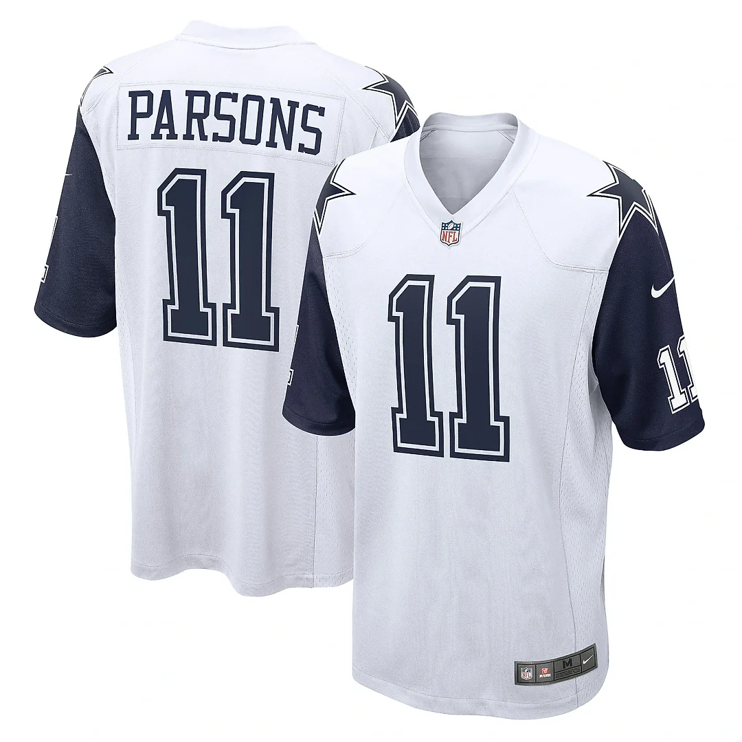 Zennovawear Men's Dallas Cowboys Micah Parsons White Alternate Game Jersey
