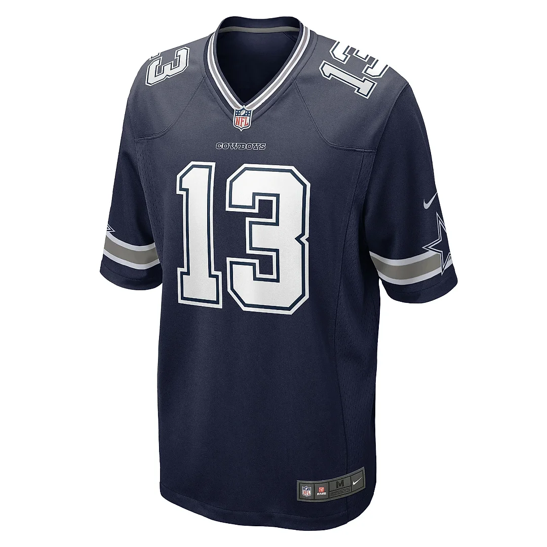 Zennovawear Men's Dallas Cowboys Michael Gallup Navy Game Jersey